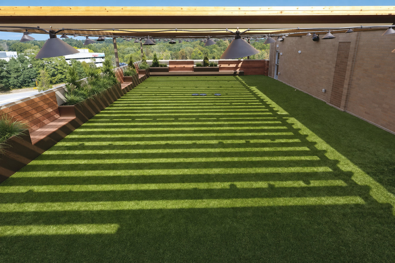 Turf for rooftop gardens in New Smyrna Beach, FL